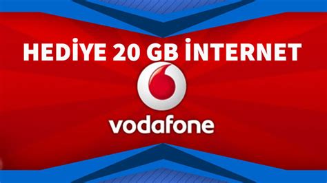 Vodafone Hoşgeldin 20 GB Hediye İnternet Nasıl Alınır?